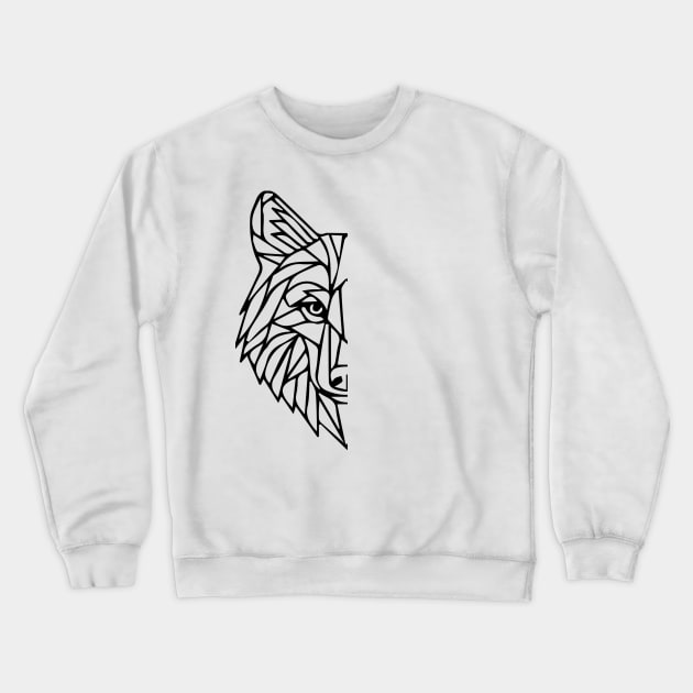 Wolf Desing Gift Crewneck Sweatshirt by SGcreative